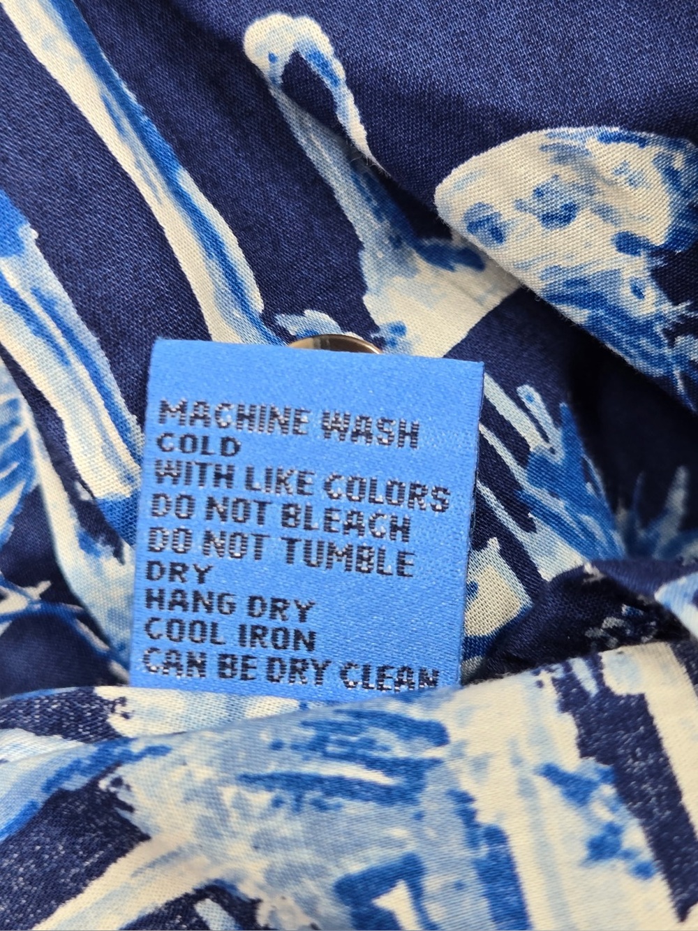 J. MCLAUGHLIN Blue Palm Print Ruffle Midi Dress Women’s XS Resort Coastal - Picture 8 of 12